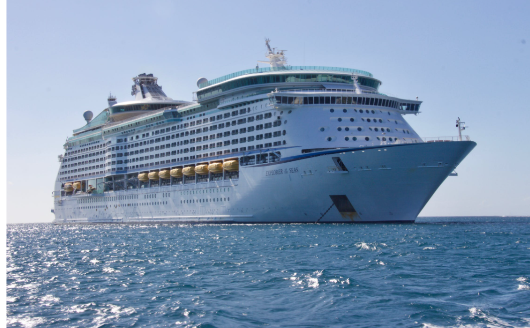 cruise ship in the ocean